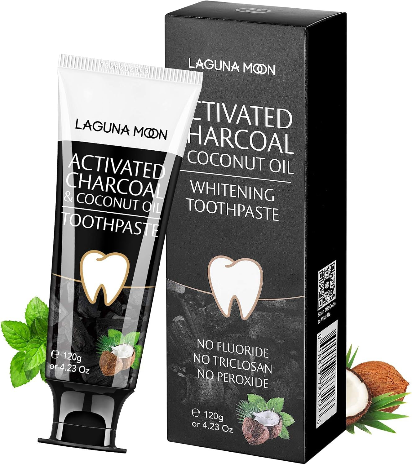 Activated Charcoal & Coconut Oil Teeth Whitening