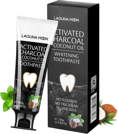 Activated Charcoal & Coconut Oil Teeth Whitening