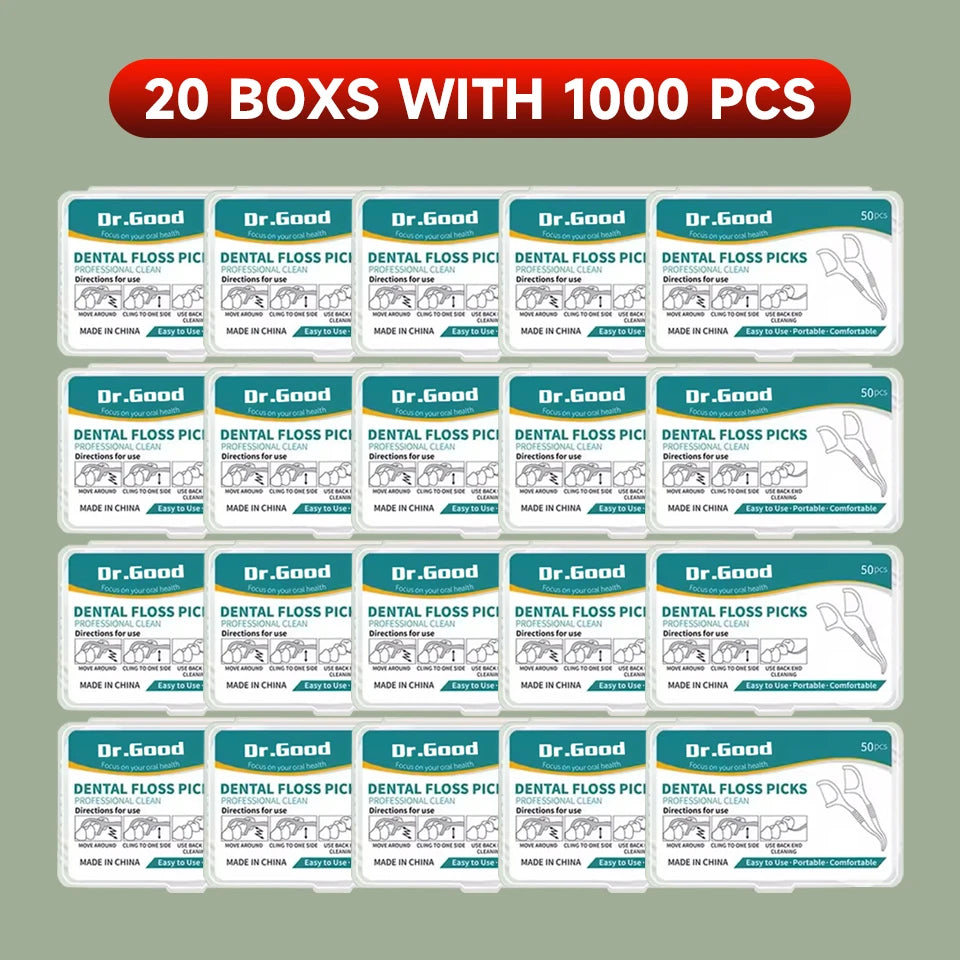 50/150/300/600/1000 PCS Dental Floss Sticks Oral Care Tools